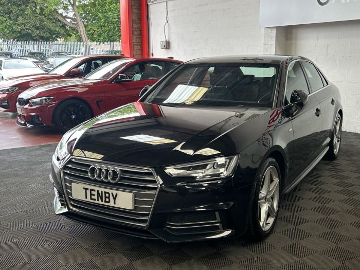 Audi A4 2.0 TFSI S LINE MHEV 4d 188 BHP Saloon Petrol BLACK