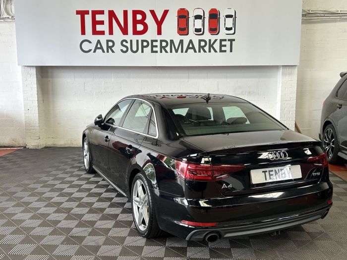 Audi A4 2.0 TFSI S LINE MHEV 4d 188 BHP Saloon Petrol BLACK