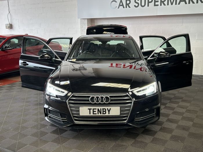 Audi A4 2.0 TFSI S LINE MHEV 4d 188 BHP Saloon Petrol BLACK