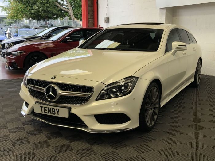 Mercedes-Benz CLS-Class 2.1 CLS220 D AMG LINE PREMIUM 5d 174 BHP Estate Diesel WHITE