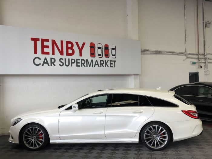 Mercedes-Benz CLS-Class 2.1 CLS220 D AMG LINE PREMIUM 5d 174 BHP Estate Diesel WHITE