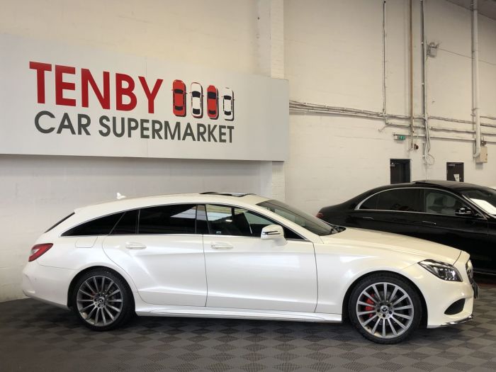 Mercedes-Benz CLS-Class 2.1 CLS220 D AMG LINE PREMIUM 5d 174 BHP Estate Diesel WHITE