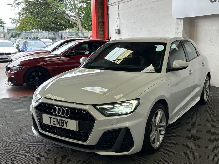 Audi A1 1.0 SPORTBACK TFSI S LINE 5d 114 BHP Hatchback Petrol WHITE