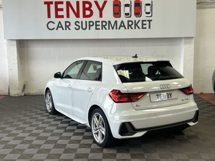 Audi A1 1.0 SPORTBACK TFSI S LINE 5d 114 BHP Hatchback Petrol WHITE