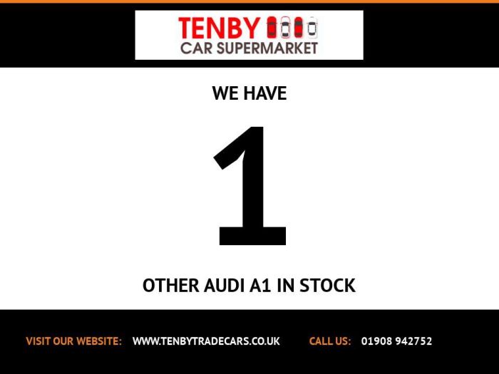 Audi A1 1.0 SPORTBACK TFSI S LINE 5d 114 BHP Hatchback Petrol WHITE