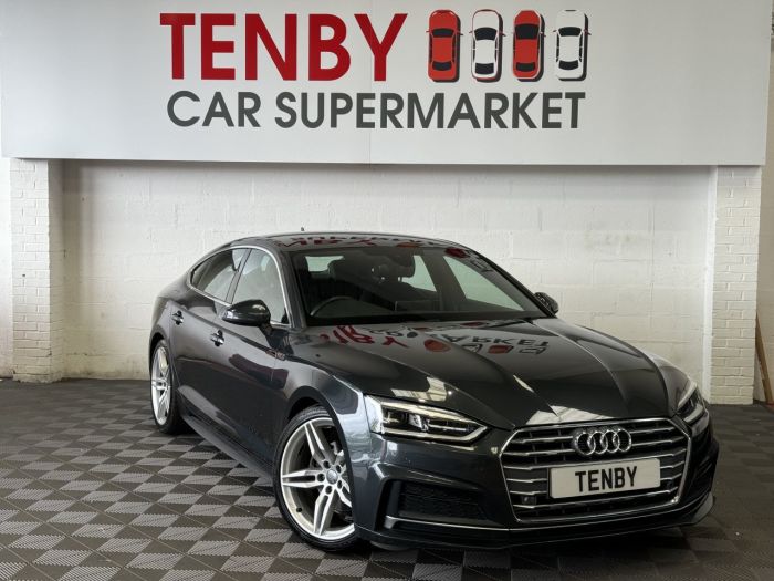 Audi A5 2.0 SPORTBACK TFSI S LINE MHEV 5d 188 BHP Hatchback Petrol GREY