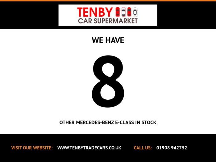 Mercedes-Benz E Class 2.0 E 220 D AMG LINE PREMIUM 4d 192 BHP Saloon Diesel WHITE