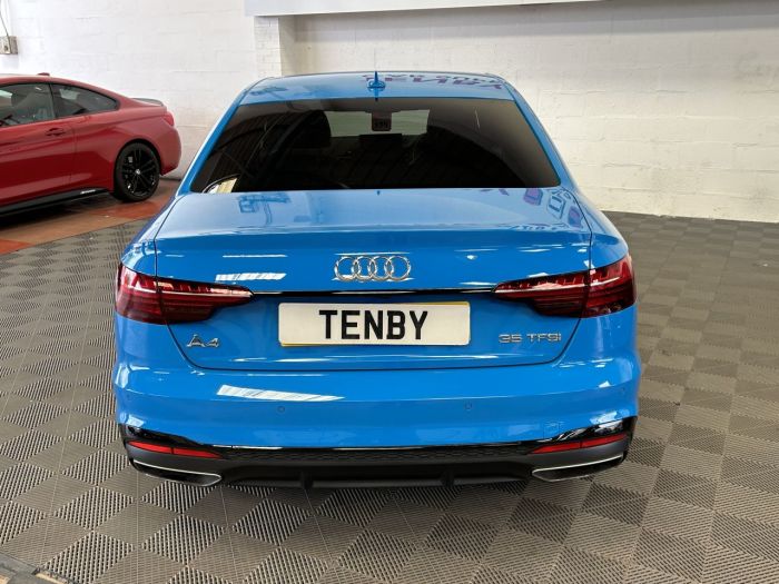 Audi A4 2.0 TFSI S LINE BLACK EDITION MHEV 4d 148 BHP Saloon Petrol BLUE