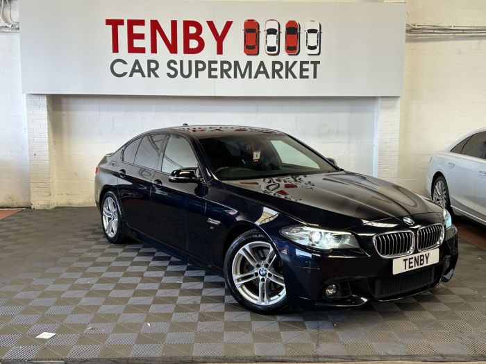 BMW 5 Series 2.0 520D M SPORT 4d 188 BHP Saloon Diesel BLACK