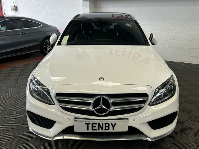 Mercedes-Benz C Class 2.1 C220 D AMG LINE PREMIUM PLUS 5d 170 BHP Estate Diesel WHITE