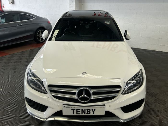 Mercedes-Benz C Class 2.1 C220 D AMG LINE PREMIUM PLUS 5d 170 BHP Estate Diesel WHITE