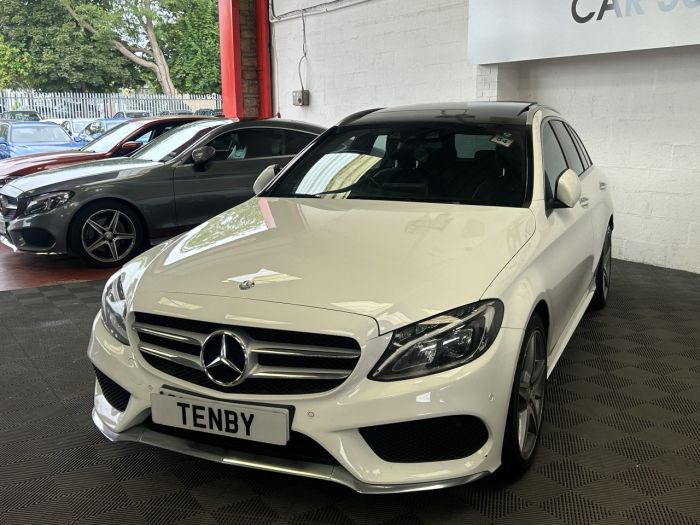 Mercedes-Benz C Class 2.1 C220 D AMG LINE PREMIUM PLUS 5d 170 BHP Estate Diesel WHITE