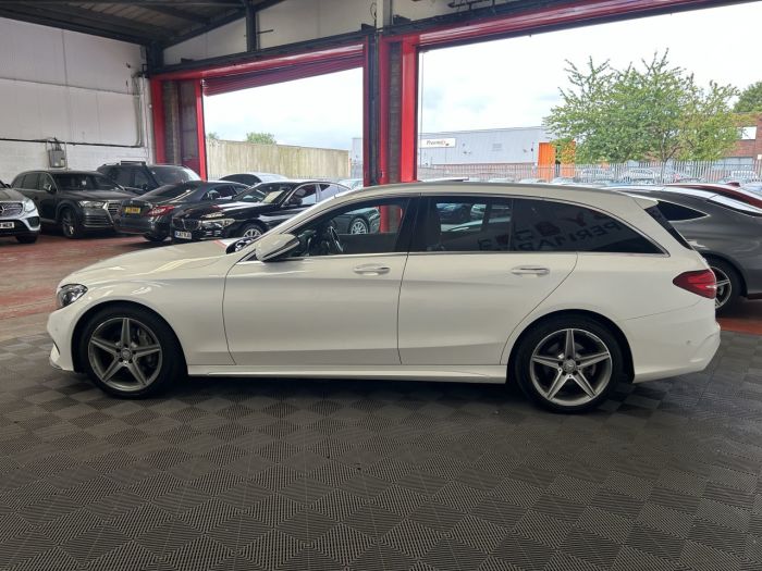 Mercedes-Benz C Class 2.1 C220 D AMG LINE PREMIUM PLUS 5d 170 BHP Estate Diesel WHITE