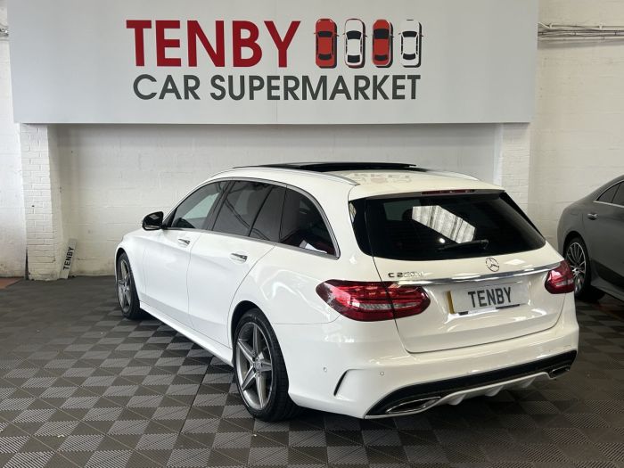 Mercedes-Benz C Class 2.1 C220 D AMG LINE PREMIUM PLUS 5d 170 BHP Estate Diesel WHITE