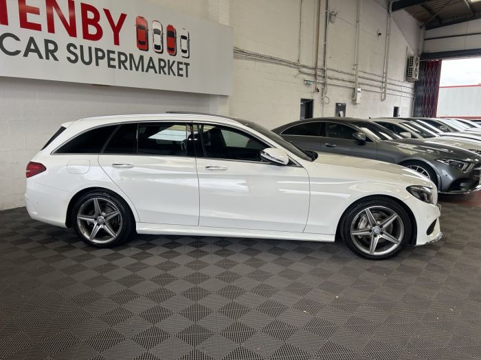 Mercedes-Benz C Class 2.1 C220 D AMG LINE PREMIUM PLUS 5d 170 BHP Estate Diesel WHITE