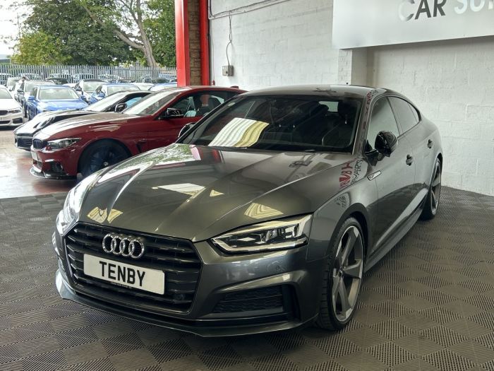 Audi A5 2.0 SPORTBACK TDI BLACK EDITION 5d 188 BHP Hatchback Diesel GREY