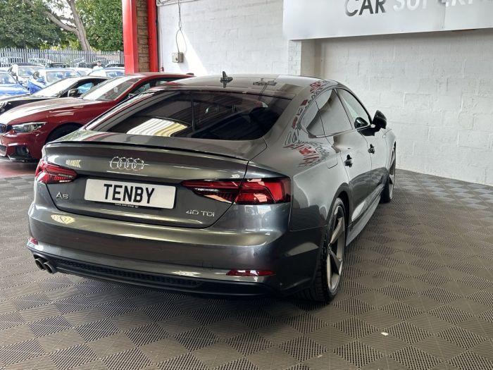 Audi A5 2.0 SPORTBACK TDI BLACK EDITION 5d 188 BHP Hatchback Diesel GREY