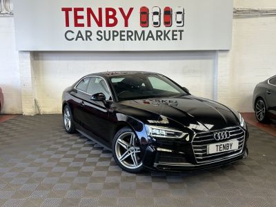 Audi A5 2.0 TFSI S LINE MHEV 2d 188 BHP Coupe Petrol BLACKAudi A5 2.0 TFSI S LINE MHEV 2d 188 BHP Coupe Petrol BLACK at Motor Finance 4u Tunbridge Wells