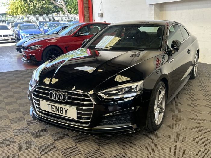 Audi A5 2.0 TFSI S LINE MHEV 2d 188 BHP Coupe Petrol BLACK