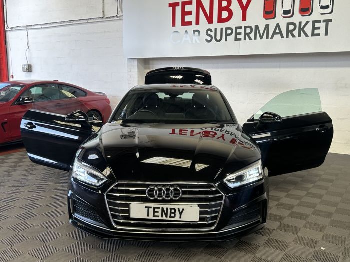 Audi A5 2.0 TFSI S LINE MHEV 2d 188 BHP Coupe Petrol BLACK