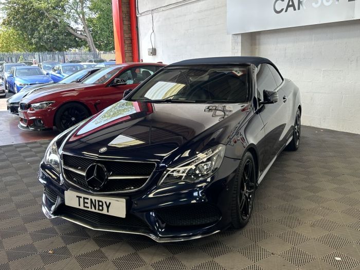 Mercedes-Benz E Class 3.0 E350 BLUETEC AMG LINE PREMIUM 2d 255 BHP Convertible Diesel BLUE