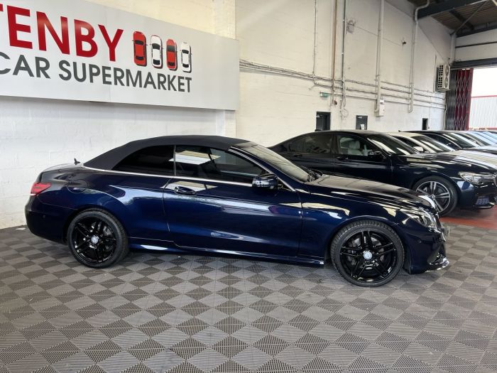 Mercedes-Benz E Class 3.0 E350 BLUETEC AMG LINE PREMIUM 2d 255 BHP Convertible Diesel BLUE