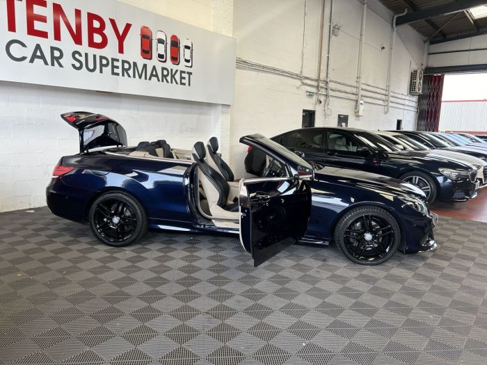 Mercedes-Benz E Class 3.0 E350 BLUETEC AMG LINE PREMIUM 2d 255 BHP Convertible Diesel BLUE