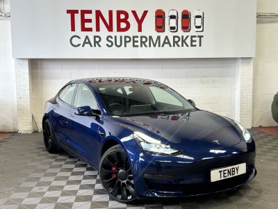 Tesla Model 3 0.0 PERFORMANCE AWD 4d 302 BHP Saloon Electric BLUETesla Model 3 0.0 PERFORMANCE AWD 4d 302 BHP Saloon Electric BLUE at Motor Finance 4u Tunbridge Wells