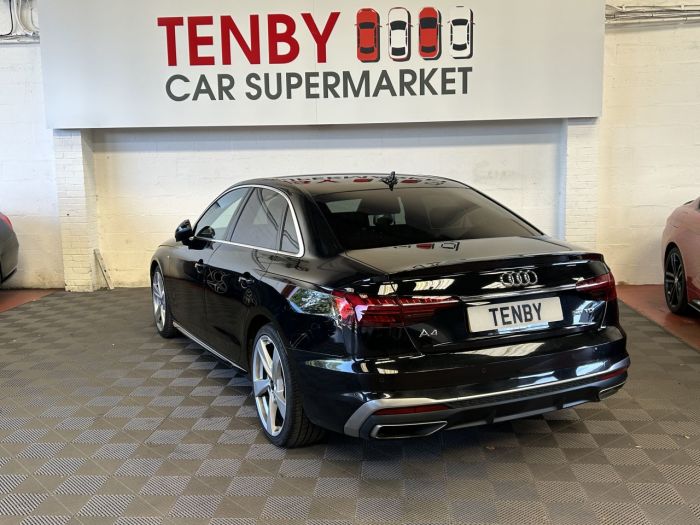 Audi A4 2.0 TDI S LINE MHEV 4d 161 BHP Saloon Diesel BLACK