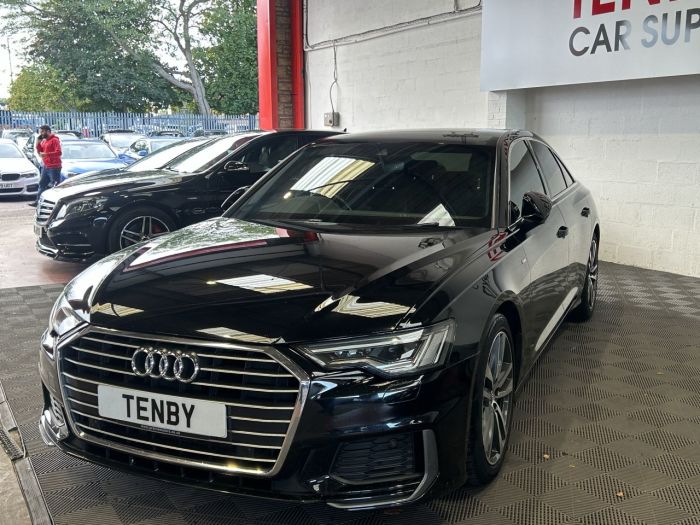 Audi A6 2.0 TDI S LINE MHEV 4d 202 BHP Saloon Diesel BLACK