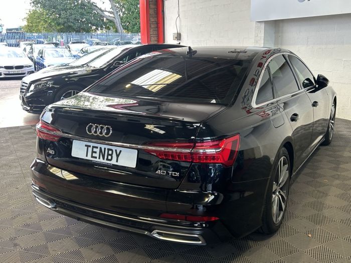 Audi A6 2.0 TDI S LINE MHEV 4d 202 BHP Saloon Diesel BLACK