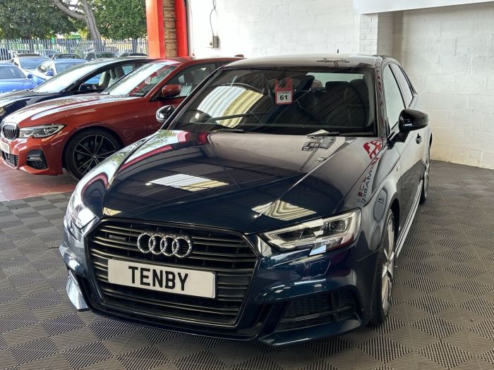 Audi A3 2.0 TDI QUATTRO BLACK EDITION 5d 182 BHP Hatchback Diesel BLUE