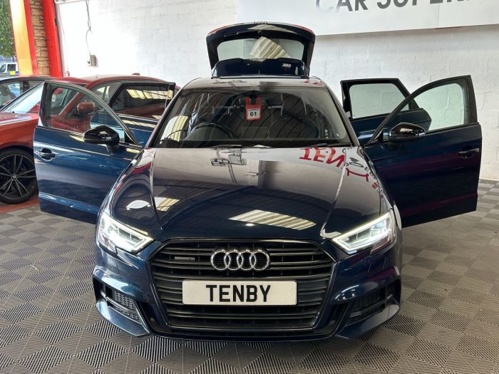 Audi A3 2.0 TDI QUATTRO BLACK EDITION 5d 182 BHP Hatchback Diesel BLUE