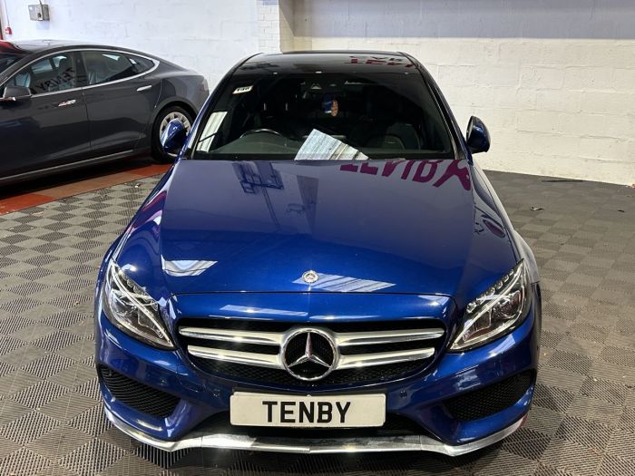 Mercedes-Benz C Class 2.1 C220d AMG Line (Premium Plus) Saloon 4dr Diesel G-Tronic+ Euro 6 (s/s) (170 ps) Saloon Diesel BLUE