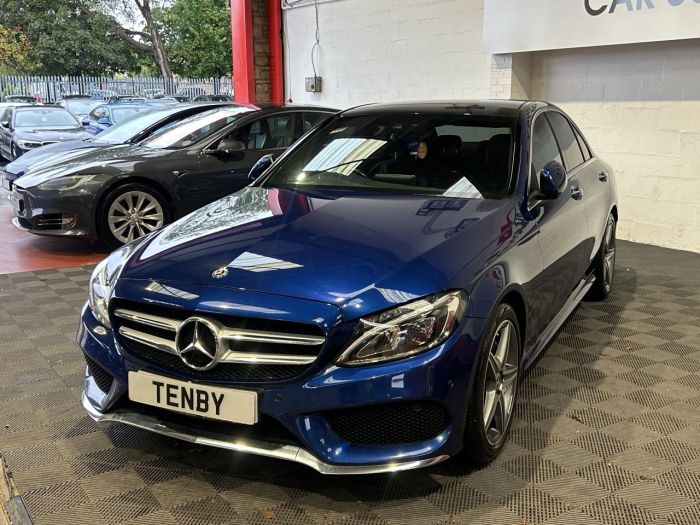 Mercedes-Benz C Class 2.1 C220d AMG Line (Premium Plus) Saloon 4dr Diesel G-Tronic+ Euro 6 (s/s) (170 ps) Saloon Diesel BLUE