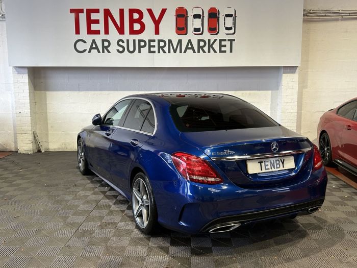 Mercedes-Benz C Class 2.1 C220d AMG Line (Premium Plus) Saloon 4dr Diesel G-Tronic+ Euro 6 (s/s) (170 ps) Saloon Diesel BLUE