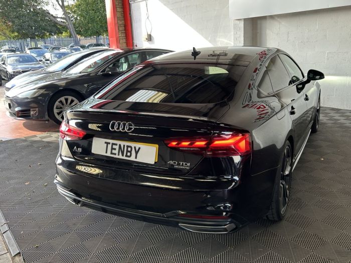 Audi A5 2.0 TDI 40 Edition 1 Sportback 5dr Diesel S Tronic quattro Euro 6 (s/s) (190 ps) Hatchback Diesel BLACK