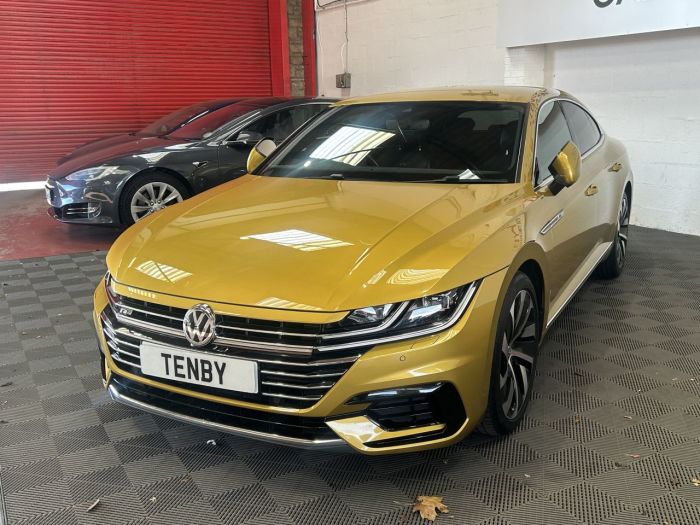 Volkswagen Arteon 2.0 TDI R-Line Fastback 5dr Diesel DSG Euro 6 (s/s) (150 ps) Hatchback Diesel YELLOW