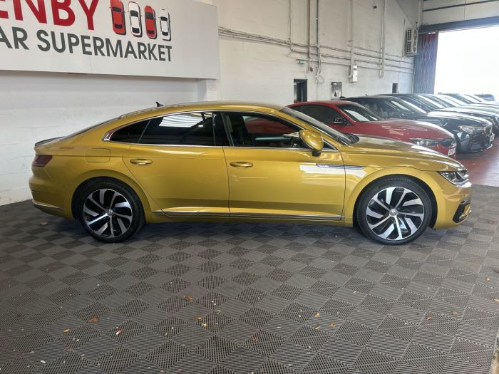 Volkswagen Arteon 2.0 TDI R-Line Fastback 5dr Diesel DSG Euro 6 (s/s) (150 ps) Hatchback Diesel YELLOW