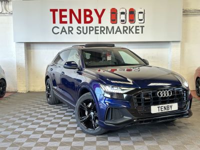 Audi Q8 3.0 TDI V6 50 S line SUV 5dr Diesel Tiptronic quattro Euro 6 (s/s) (286 ps) SUV Diesel BLUEAudi Q8 3.0 TDI V6 50 S line SUV 5dr Diesel Tiptronic quattro Euro 6 (s/s) (286 ps) SUV Diesel BLUE at Motor Finance 4u Tunbridge Wells