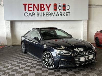 Audi A5 2.0 TFSI S line Coupe 2dr Petrol S Tronic quattro Euro 6 (s/s) (252 ps) Coupe Petrol BLUEAudi A5 2.0 TFSI S line Coupe 2dr Petrol S Tronic quattro Euro 6 (s/s) (252 ps) Coupe Petrol BLUE at Motor Finance 4u Tunbridge Wells