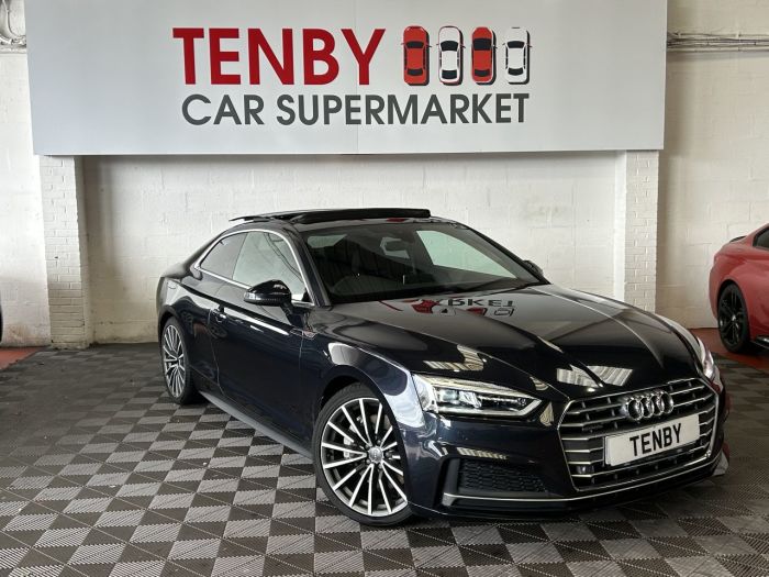 Audi A5 2.0 TFSI S line Coupe 2dr Petrol S Tronic quattro Euro 6 (s/s) (252 ps) Coupe Petrol BLUE