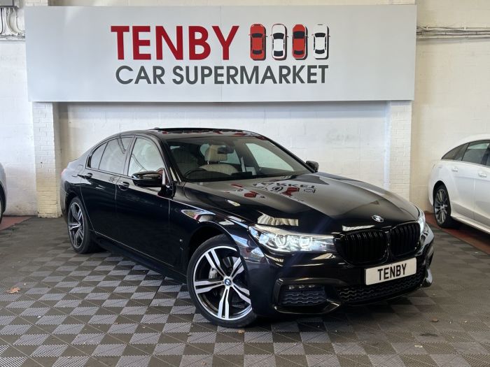 BMW 7 Series 2.0 740e 9.2kWh M Sport Saloon 4dr Petrol Plug-in Hybrid Auto Euro 6 (s/s) (326 ps) Saloon Hybrid BLACK