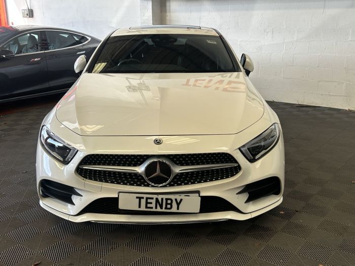 Mercedes-Benz CLS-Class 2.9 CLS350d AMG Line (Premium Plus) Coupe 4dr Diesel G-Tronic 4MATIC Euro 6 (s/s) (286 ps) Saloon Diesel WHITE