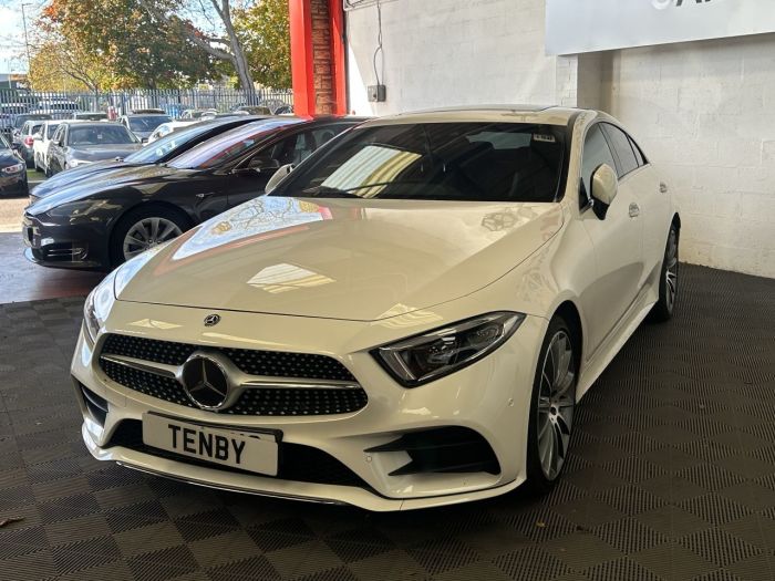 Mercedes-Benz CLS-Class 2.9 CLS350d AMG Line (Premium Plus) Coupe 4dr Diesel G-Tronic 4MATIC Euro 6 (s/s) (286 ps) Saloon Diesel WHITE