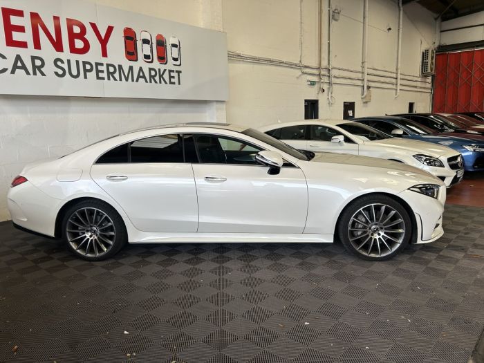 Mercedes-Benz CLS-Class 2.9 CLS350d AMG Line (Premium Plus) Coupe 4dr Diesel G-Tronic 4MATIC Euro 6 (s/s) (286 ps) Saloon Diesel WHITE