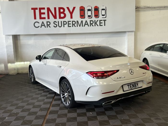 Mercedes-Benz CLS-Class 2.9 CLS350d AMG Line (Premium Plus) Coupe 4dr Diesel G-Tronic 4MATIC Euro 6 (s/s) (286 ps) Saloon Diesel WHITE