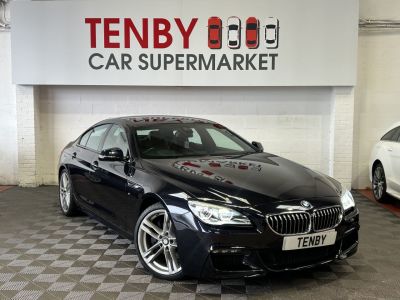 BMW 6 Series Gran Coupe 3.0 640d M Sport Saloon 4dr Diesel Auto Euro 6 (s/s) (313 ps) Saloon Diesel BLACKBMW 6 Series Gran Coupe 3.0 640d M Sport Saloon 4dr Diesel Auto Euro 6 (s/s) (313 ps) Saloon Diesel BLACK at Motor Finance 4u Tunbridge Wells