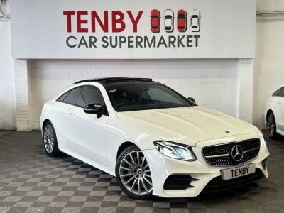 Mercedes-Benz E Class 2.0 E220d AMG Line (Premium Plus) Coupe 2dr Diesel G-Tronic+ Euro 6 (s/s) (194 ps) Coupe Diesel WHITEMercedes-Benz E Class 2.0 E220d AMG Line (Premium Plus) Coupe 2dr Diesel G-Tronic+ Euro 6 (s/s) (194 ps) Coupe Diesel WHITE at Motor Finance 4u Tunbridge Wells