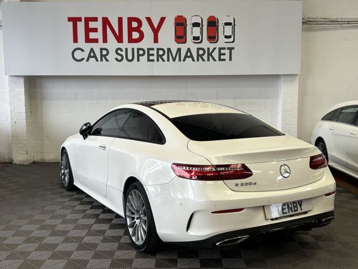 Mercedes-Benz E Class 2.0 E220d AMG Line (Premium Plus) Coupe 2dr Diesel G-Tronic+ Euro 6 (s/s) (194 ps) Coupe Diesel WHITE